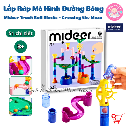 Đồ chơi lắp ghép mê cung đường bóng Mideer Track Ball Blocks - Crossing the Maze MD2264