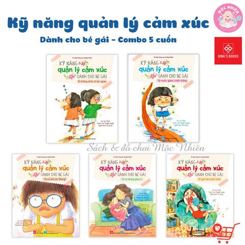 Bộ 05 cuốn sách - Kỹ năng quản lý cảm xúc dành cho bé gái - Đinh Tị Books
