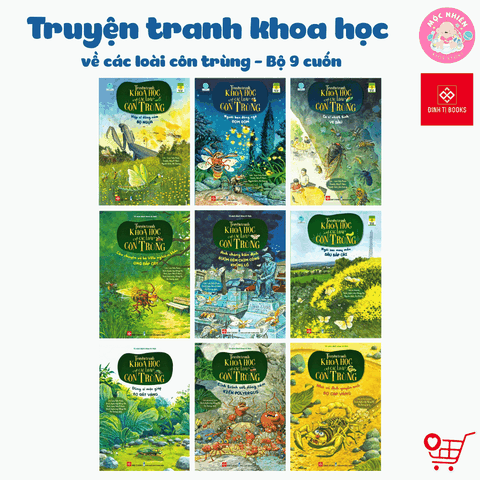 Sách - Truyện tranh khoa học về các loài côn trùng (9 phân loại lẻ cuốn) - Đinh Tị Books