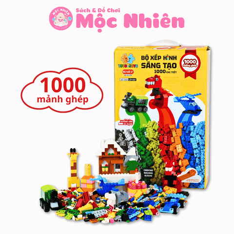 Bộ xếp hình sáng tạo 1000 chi tiết - Creative Building Blocks 8528 - Toys&Joys