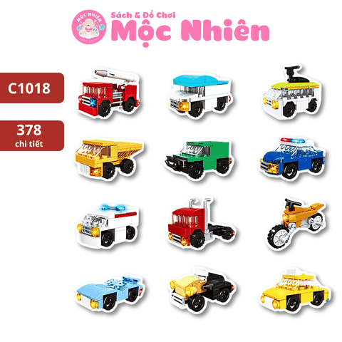 Đồ chơi lắp ráp Woma C1018- Xe trong thành phố (Hộp lẻ)