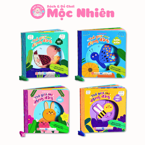 Combo 04 cuốn Sách tương tác cho bé - Thế giới nhỏ động đậy - Đinh Tị Books