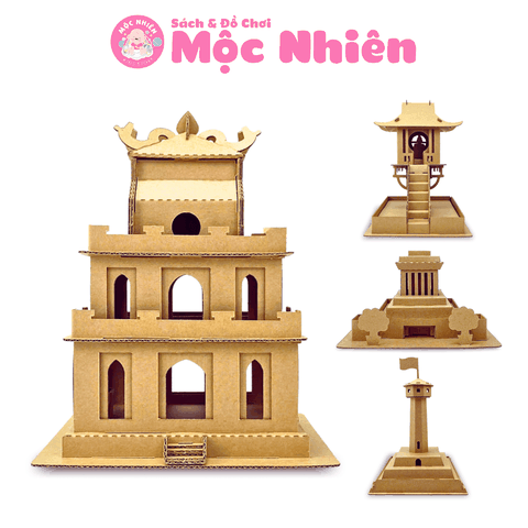 Đồ chơi giấy từ bìa carton cao cấp - Mô hình lắp ráp địa danh Việt Nam (Nhiều mẫu) - Magix