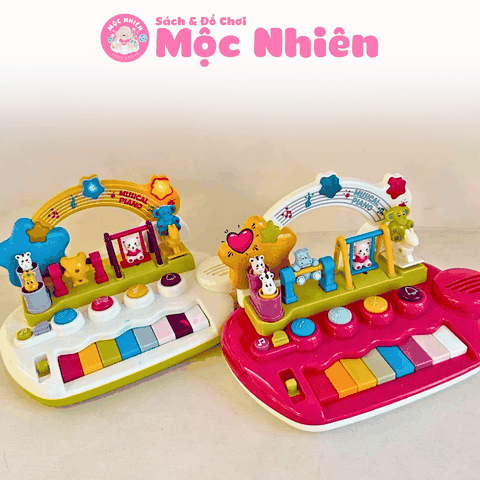 Đồ chơi âm nhạc cho bé kèm đàn piano điện tử có hiệu ứng động vật nhảy múa Goodway Musical Piano