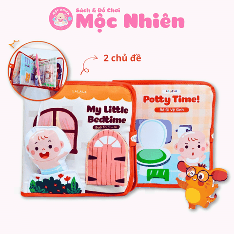 Sách vải bận rộn Lalala Baby đồ chơi vải đồ chơi đa tương tác đồ chơi montessori cho bé sơ sinh