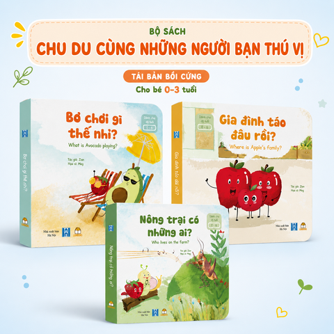 Bộ 03 cuốn sách bồi cứng - Chu du cùng những người bạn thú vị - Lionbooks