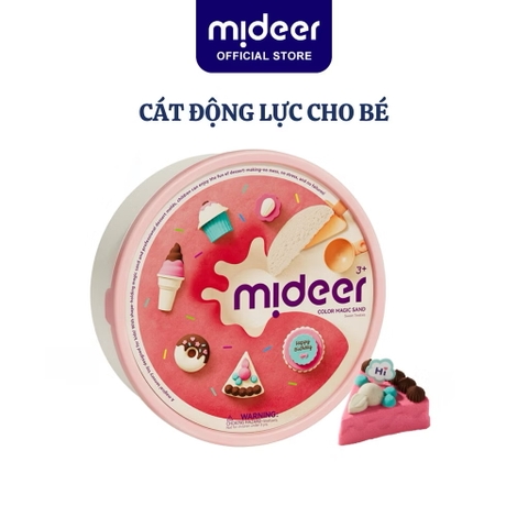 Đồ chơi Cát động lực Mideer kèm dụng cụ tạo hình thủ công làm bánh cho bé cao cấp Color Magic Sand (MD4326)