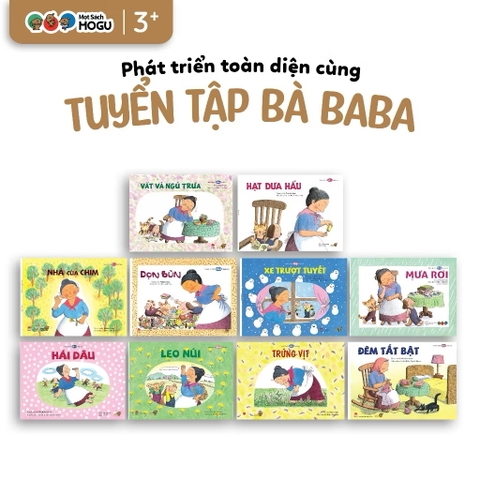 Combo 10 cuốn Sách Truyện Ehon bé 3-4-5 tuổi - Phát triển toàn diện cùng Tuyển tập Bà Baba - MOGU