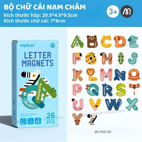 Bộ Chữ Cái và Chữ Số Nam Châm Mideer Letter Magnets Number Magnets