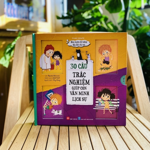 Sách tương tác - Rèn luyện kỹ năng đầu đời cho trẻ - 30 câu trắc nghiệm - Đinh Tị Books