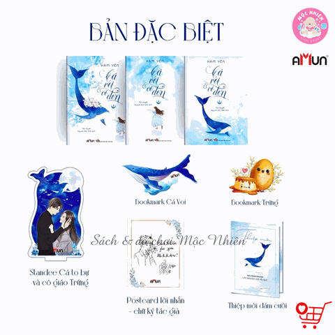 Sách Cá Voi Cô Đơn - Tiểu Thuyết Ngôn Tình Chữa Lành - Hàm Yên - Amun Đinh Tị