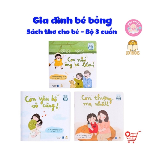 Sách - Bộ 03 cuốn Gia đình bé bỏng - Lionbooks