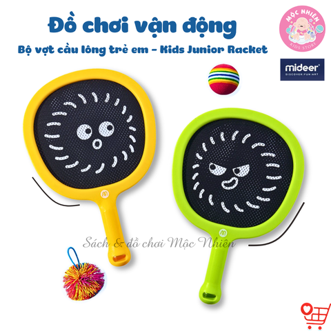 Vợt cầu lông trẻ em cho bé Mideer Kids Junior Racket 2in1, Đồ chơi thể thao cho bé