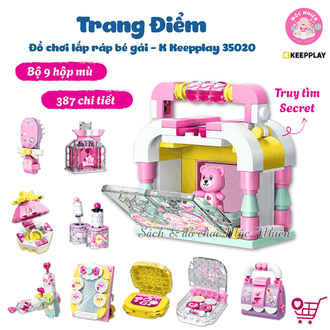 Đồ chơi lắp ráp xếp hình Keepplay 35020 - Đồ trang điểm (387 chi tiết)