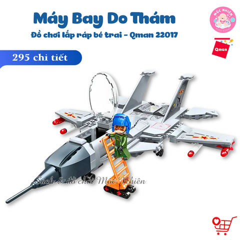 Đồ chơi lắp ráp xếp hình Qman 22017 - Máy bay do thám (295 chi tiết)