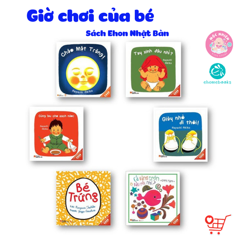 Bộ 06 cuốn sách Ehon Nhật Bản - Giờ chơi của bé - Ehomebooks Quảng Văn
