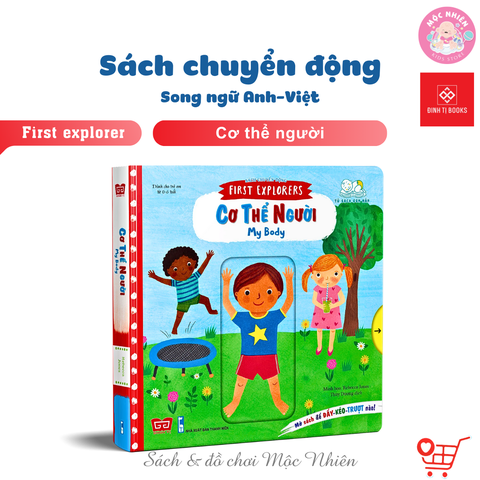 Sách chuyển động - First Explorers - My body - Cơ thể người - Đinh Tị Books