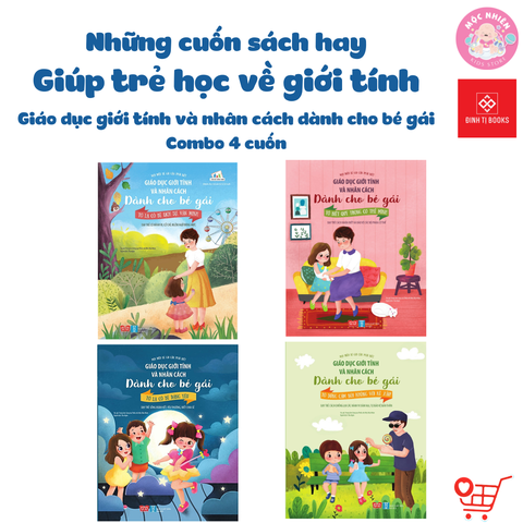 Combo 4 cuốn sách - Giáo dục giới tính và nhân cách dành cho bé gái - Đinh Tị Books