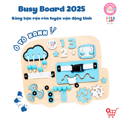 Bảng bận rộn Busy board mới 2025 rèn luyện vận động tinh Lalala baby