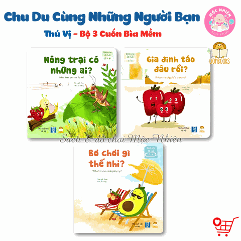 Bộ 03 cuốn sách - Chu du cùng những người bạn thú vị - Lionbooks