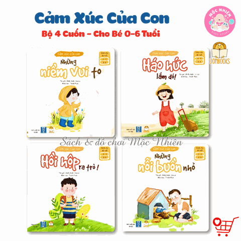 Bộ 04 cuốn sách - Cảm xúc của con - Lionbooks