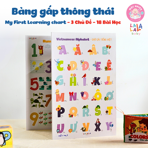 Bảng gấp thông thái - My First Learning chart (Dành cho bé từ 1 tuổi) - Lalala Baby