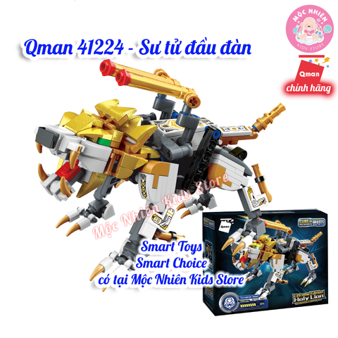 Đồ chơi lắp ráp Qman 41224 - Sư tử dũng mãnh (273 chi tiết)
