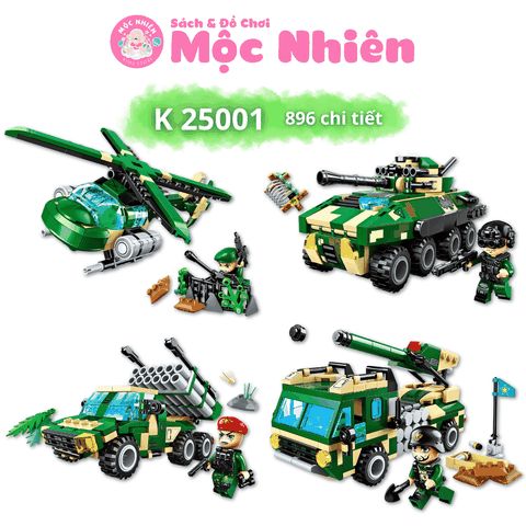 Đồ chơi lắp ráp, xếp hình Keepplay 25001 - Biệt đội vì hòa bình (896 chi tiết)