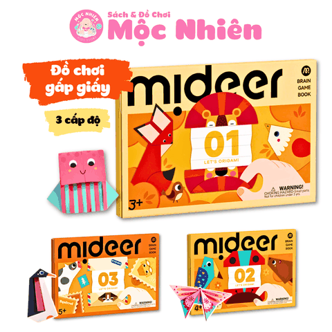Đồ Chơi Gấp Giấy Thủ Công Origami Mideer - Cho Bé Từ 3 Tuổi Luyện Tay Khéo Léo