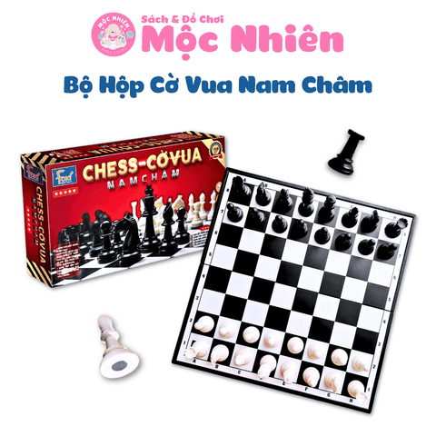 Bộ Hộp Cờ Vua Nam Châm Chess Bàn 31cm, 28cm - Hiệu Foxi - Cờ vua quốc tế kèm hộp đựng