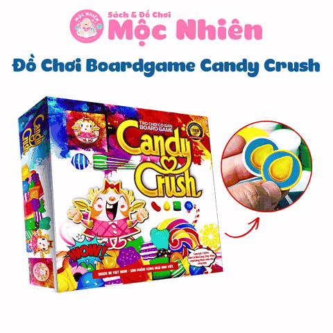 Đồ chơi Boardgame Candy Crush - Hiệu Foxi - Đồ chơi phát triển tư duy, tăng trí nhớ, dễ chơi, vui nhộn