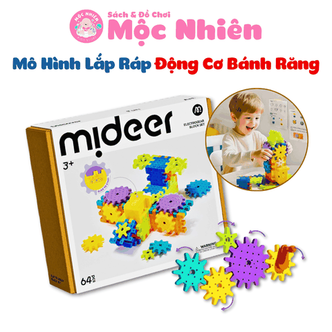 Mô hình lắp ráp Mideer lắp ghép động cơ bánh răng Electrogear Block Set