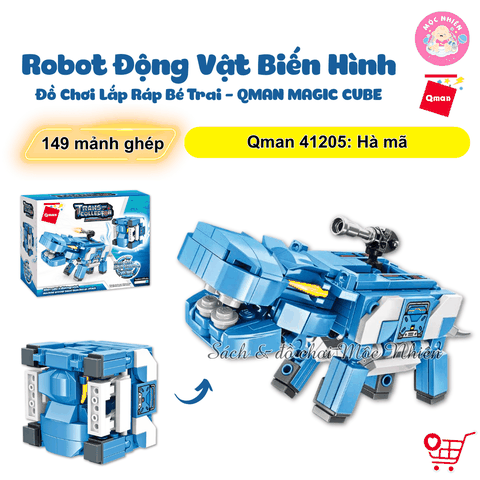 Đồ chơi lắp ráp Qman 41205 - Hà mã (149 chi tiết)