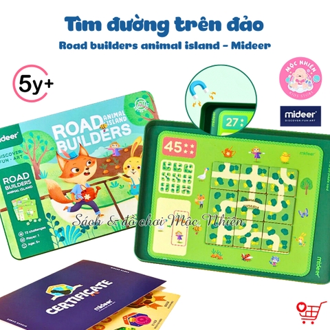 Đồ chơi ghép hình tìm đường trên đảo - Road Builders Animal Island - Mideer MD2076