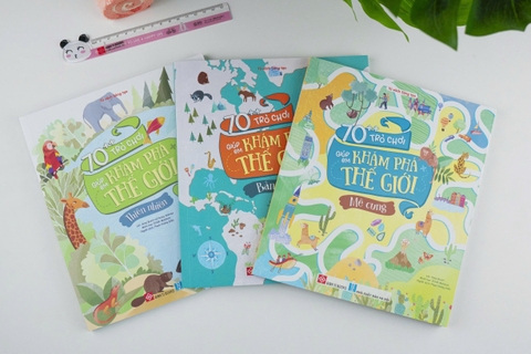 Combo 3 quyển Sách - 70++ trò chơi giúp em khám phá thế giới - Đinh Tị Books