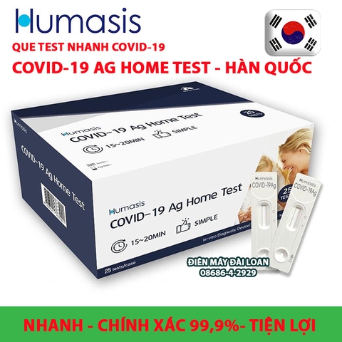 Que thử covid nhanh HUMASIS Hàn Quốc