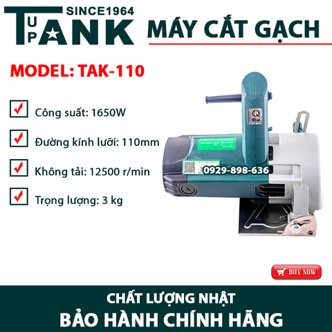 Máy cắt gạch TUPANK TAK-110 (110MM-1650W)