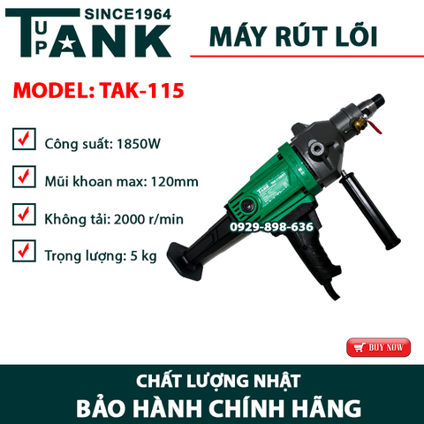 Máy khoan rút lõi TUPANK TAK-115KBT