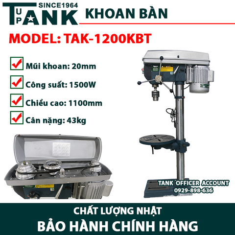 Máy khoan bàn TANK TAK-1200KBT