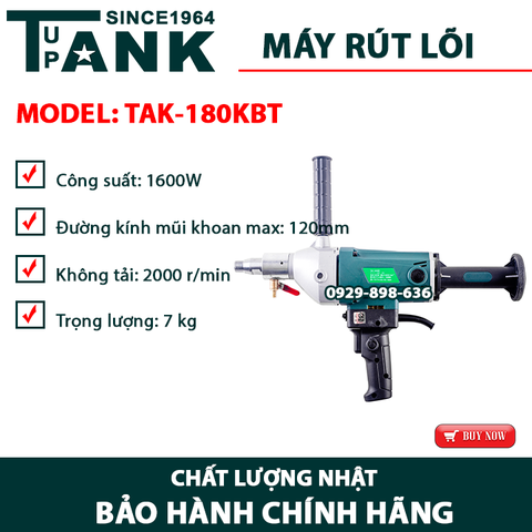 Máy khoan rút lõi TUPANK TAK-180KBT