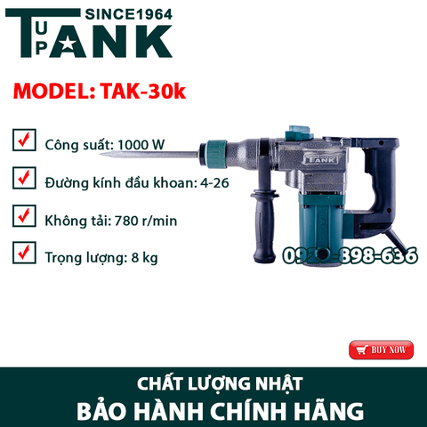 Máy khoan đục TANK TAK-30K