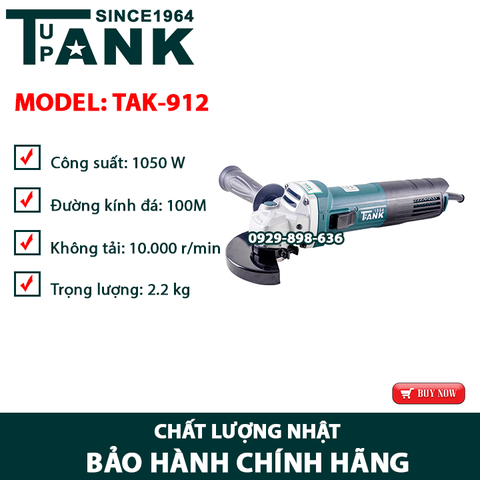Máy mài chạy điện TANK since 1964 TAK-912 (100MM-1050W)