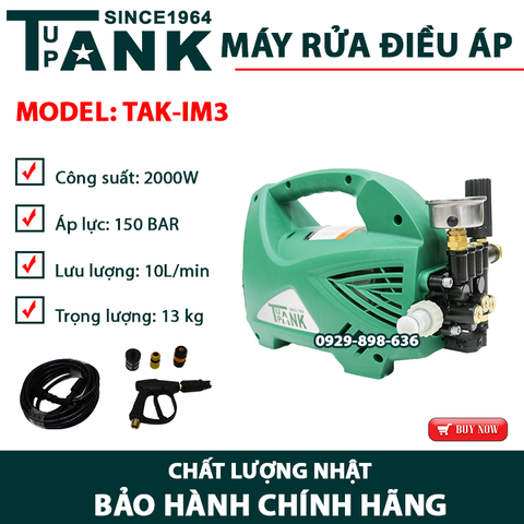 Máy rửa xe gia đình cao áp TUPANK TAK-IM3 (Có điều áp)