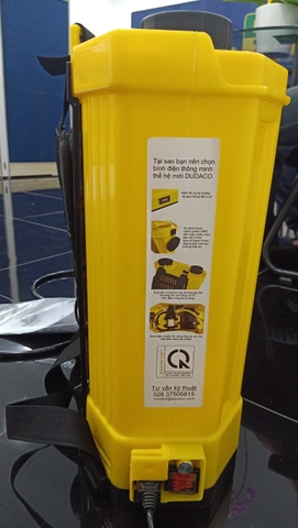 Bình xịt thuốc bằng điện Dudaco 20L - Bình phun động cơ điện thông minh Dudaco 20L