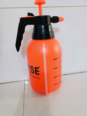 Bình xịt tưới cây cảnh 2L 3L GOSE màu cam vòi 2 chế độ tiện dụng cụ làm vườn cao cấp