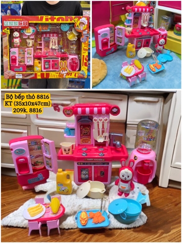 Bộ đồ chơi bé gái nhà bếp thỏ 8816