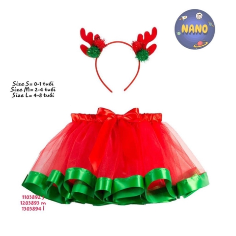 Đầm giáng sinh kèm cài L