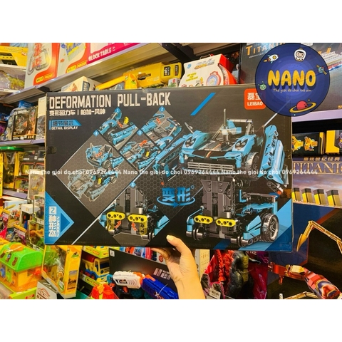 Đồ chơi Le Go lắp ráp xe biến hình Robot - Robot biến hình thành xe ( Ảnh Thật)