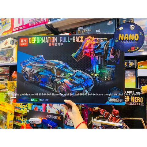 Đồ chơi Le Go lắp ráp xe biến hình Robot - Robot biến hình thành xe ( Ảnh Thật)