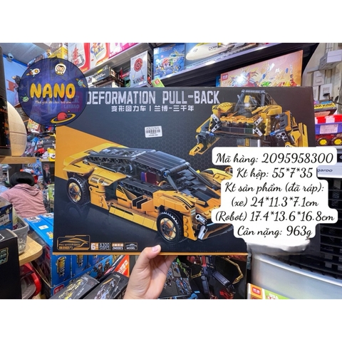 Đồ chơi Le Go lắp ráp xe biến hình Robot - Robot biến hình thành xe ( Ảnh Thật)